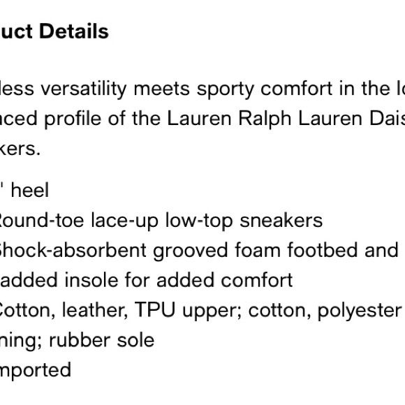 NEW⭐️ LAUREN RALPH LAUREN
Women's Daisie Lace-Up
Low-Top Sneakers - Picture 2 of 10